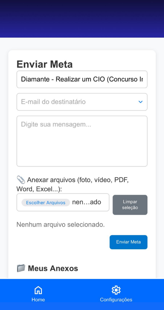 Envio de metas no ICAPP